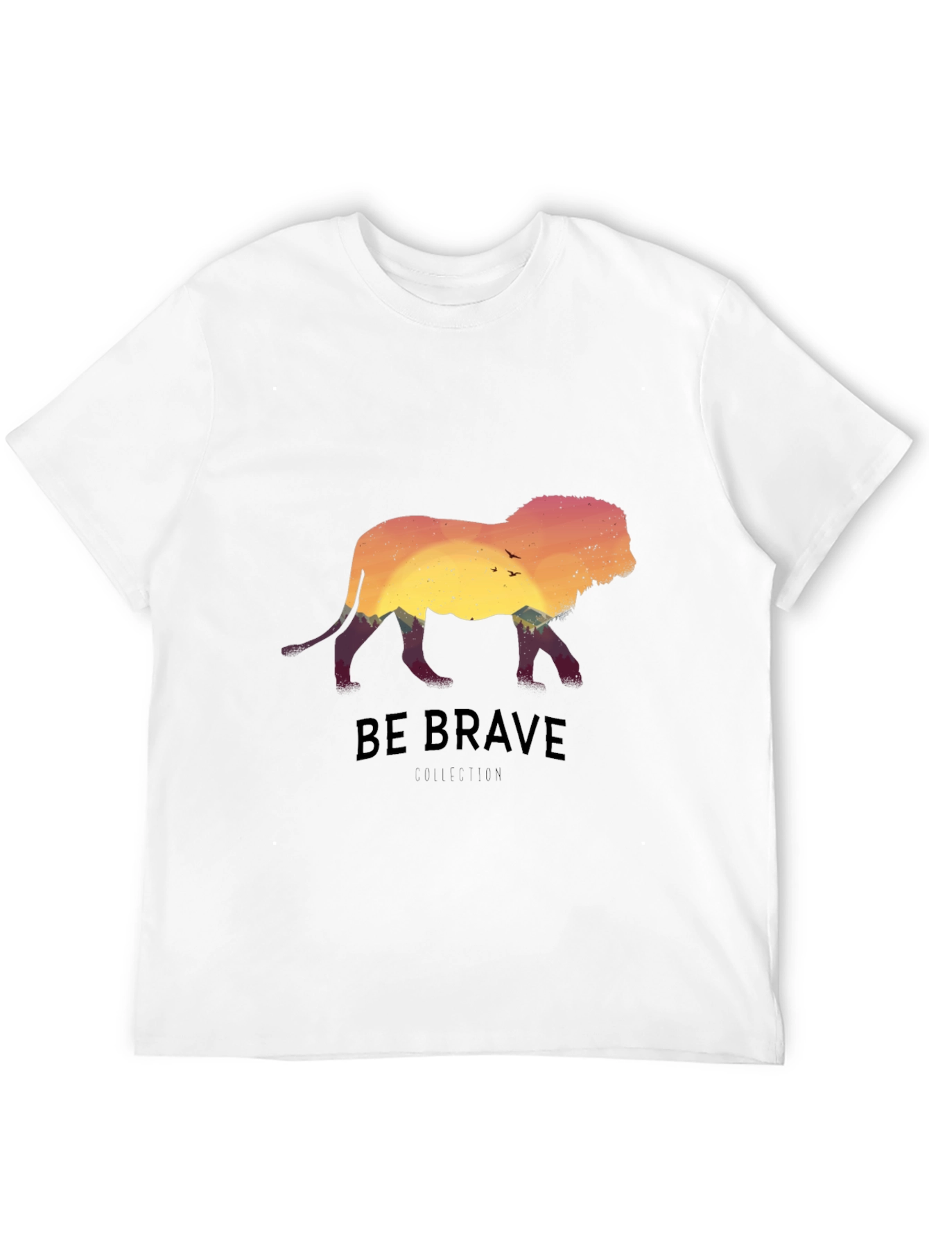 Be Brave Lion Silhouette Graphic Tee