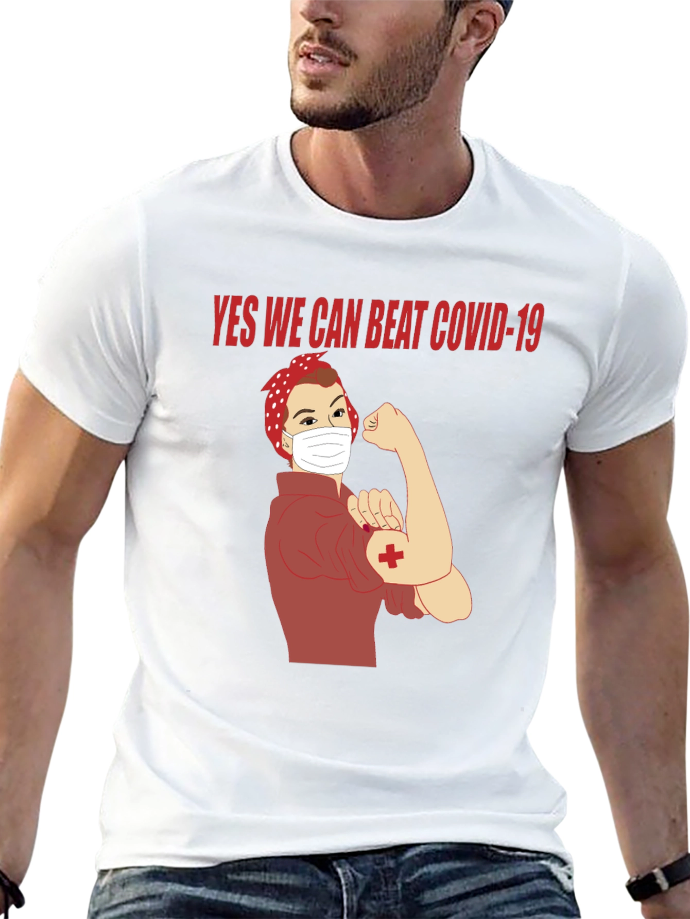 Rosie the Riveter COVID-19 T-Shirt