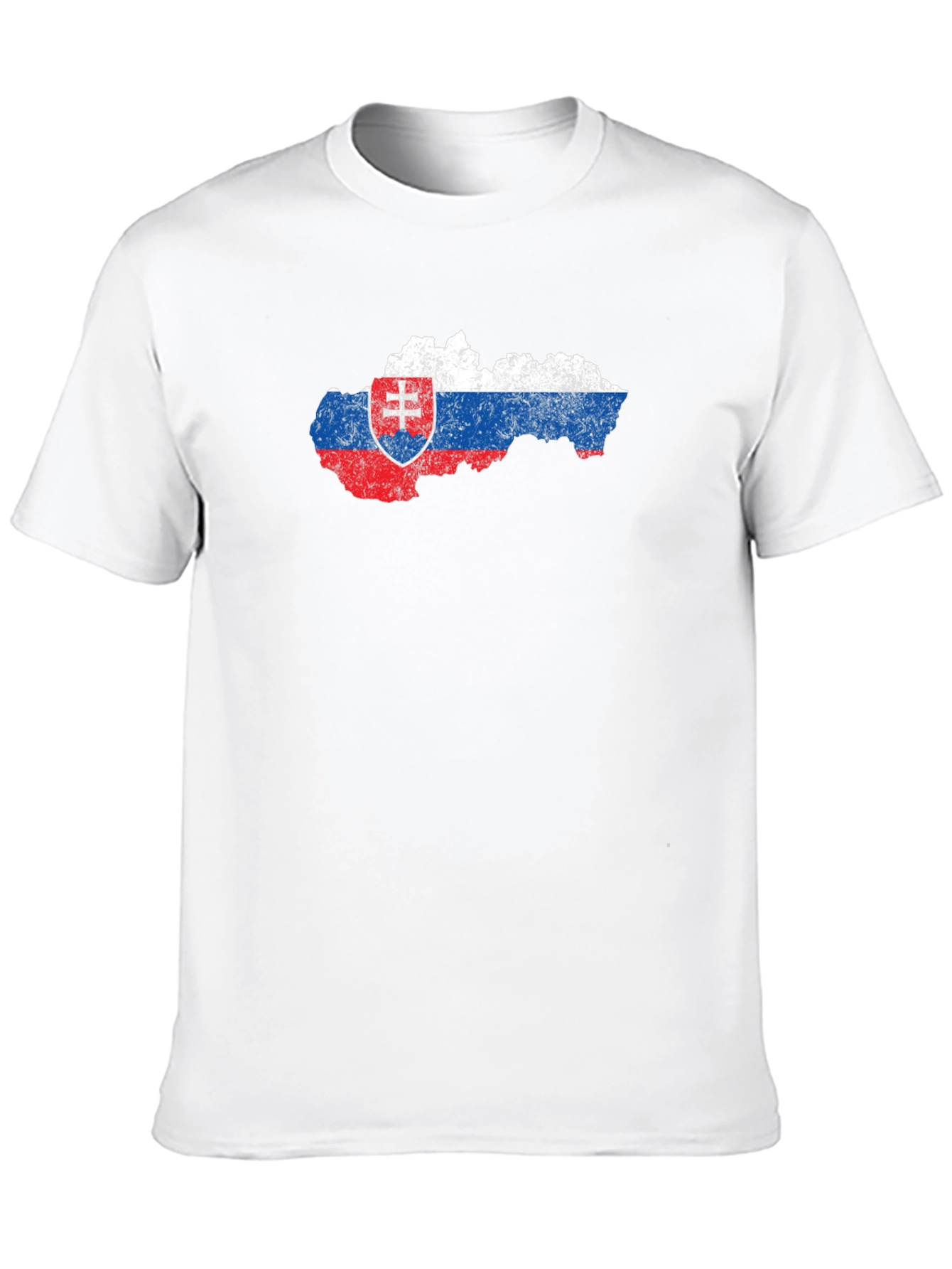 Slovakia Flag Map Graphic Tee