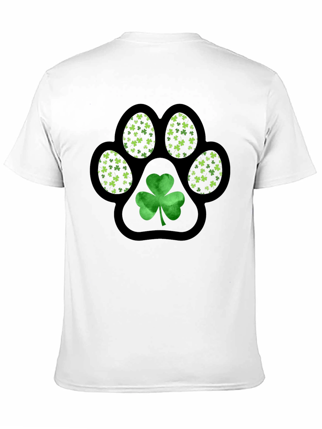 Shamrock Paw Print T-Shirt - St. Patricks Day