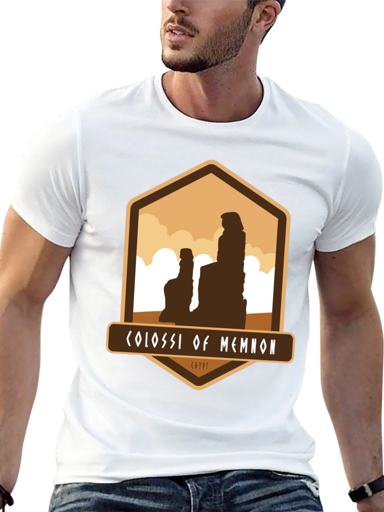 Colossi of Memnon Egypt Graphic T-Shirt