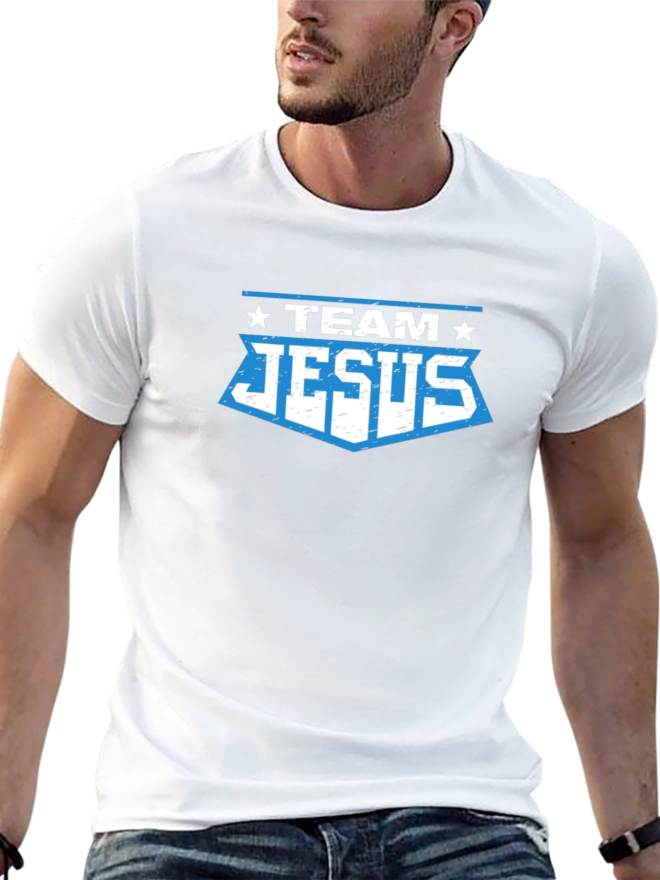 Team Jesus Graphic T-Shirt - Black