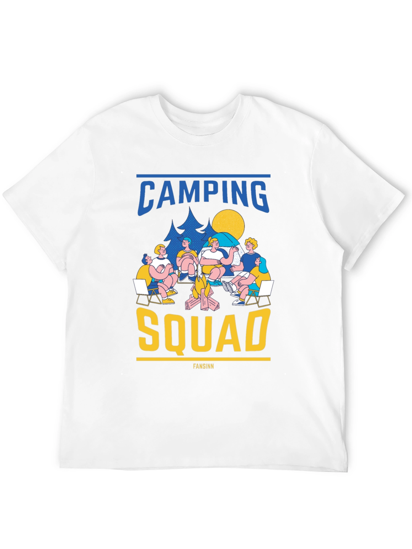 Camping Squad Graphic T-Shirt - Bonfire & Friends Tee