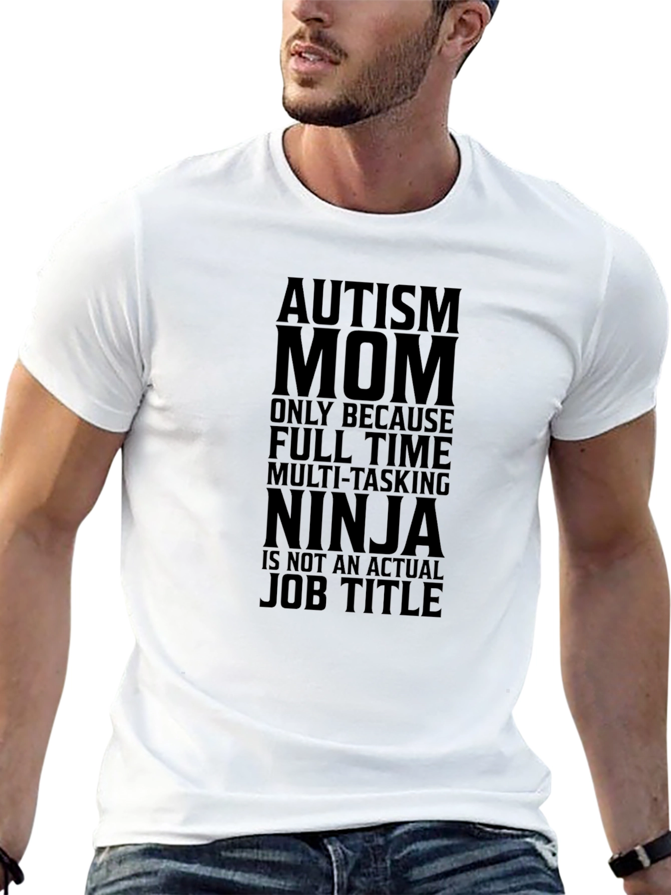 Autism Mom Ninja Graphic Tee - Black