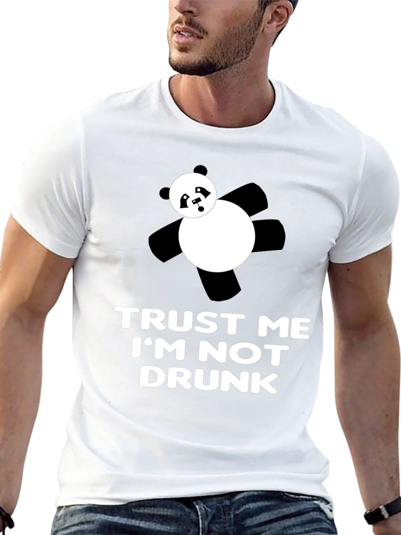 Trust Me Im Not Drunk T-Shirt Panda Graphic