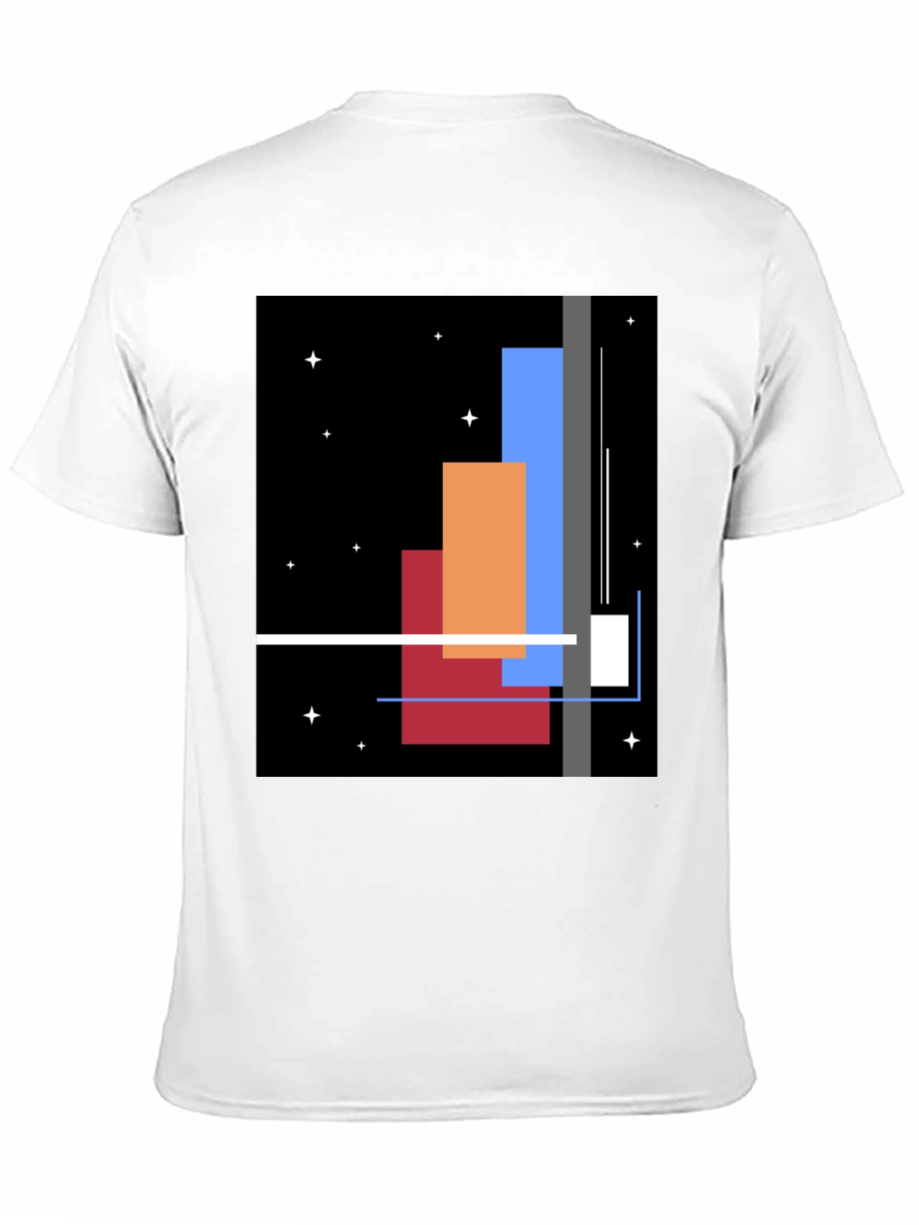 Abstract Geometric Art T-Shirt - Modern Graphic Tee