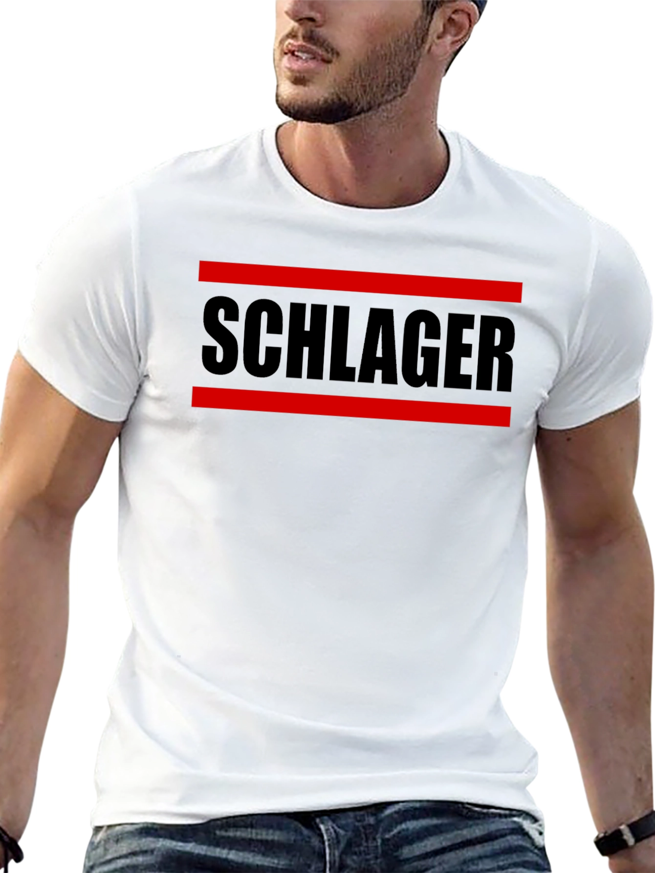 Schlager T-Shirt - Black Graphic Tee
