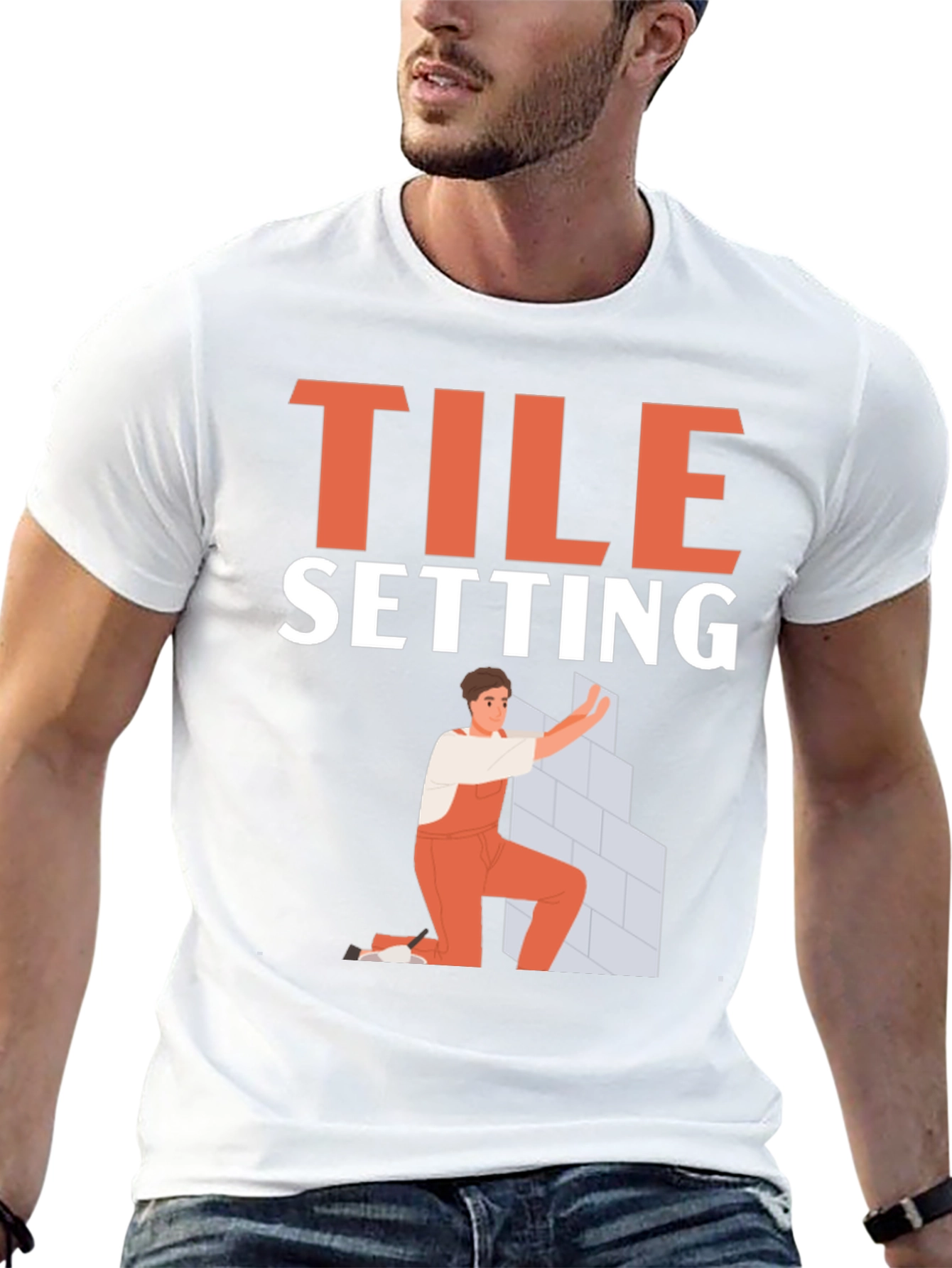 Tile Setter T-Shirt - Construction Worker Gift