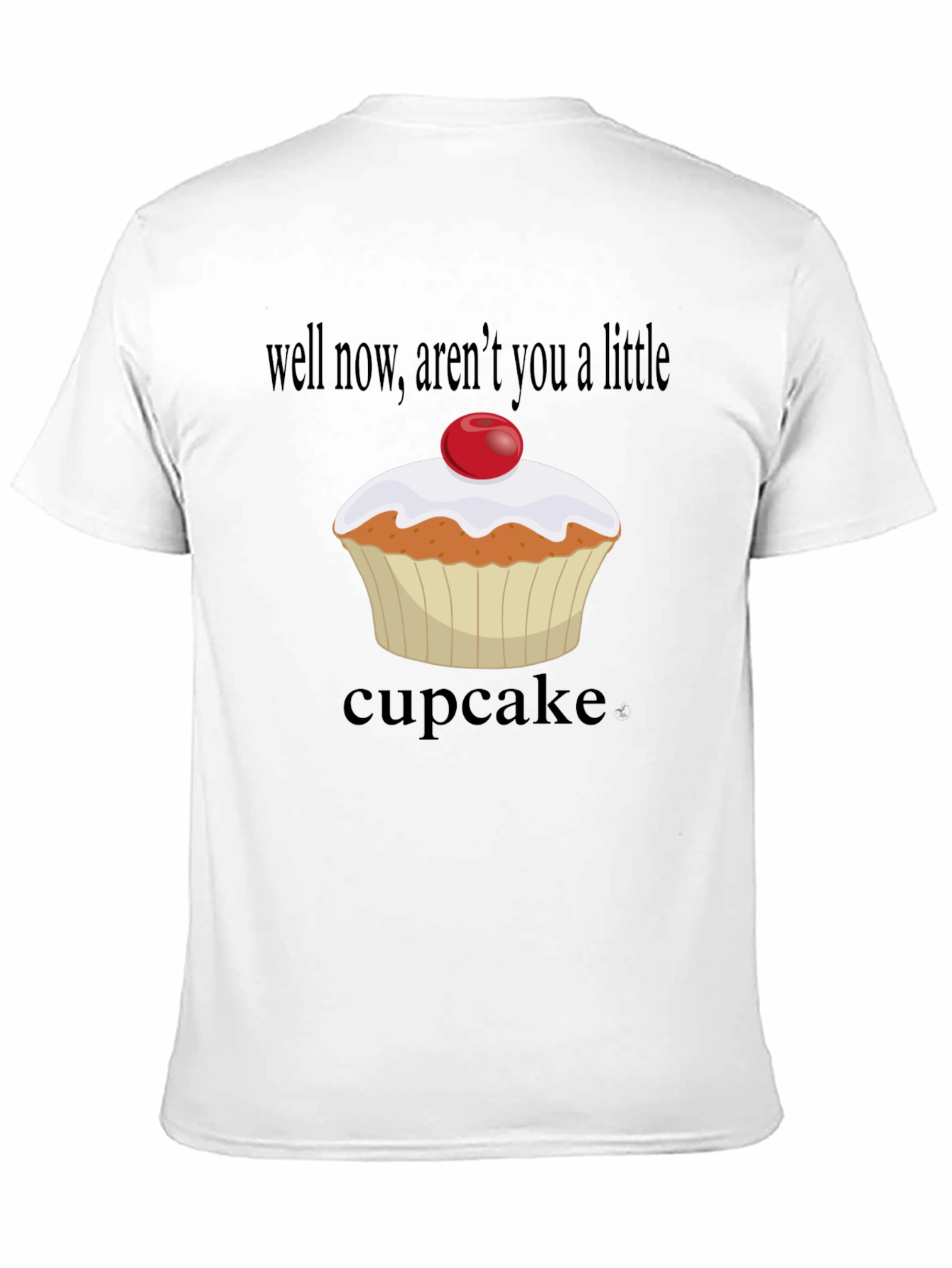 Cupcake T-Shirt: Arent You A Little Cupcake? Black Tee