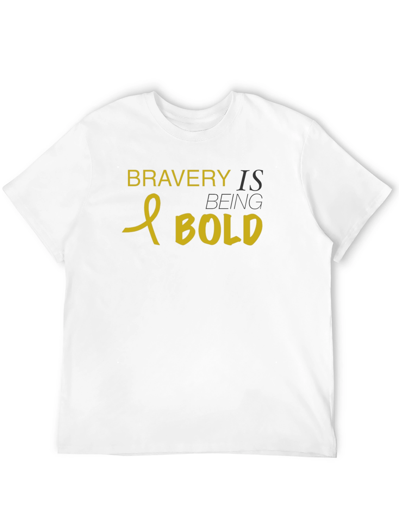 Bravery is Being Bold Black T-Shirt