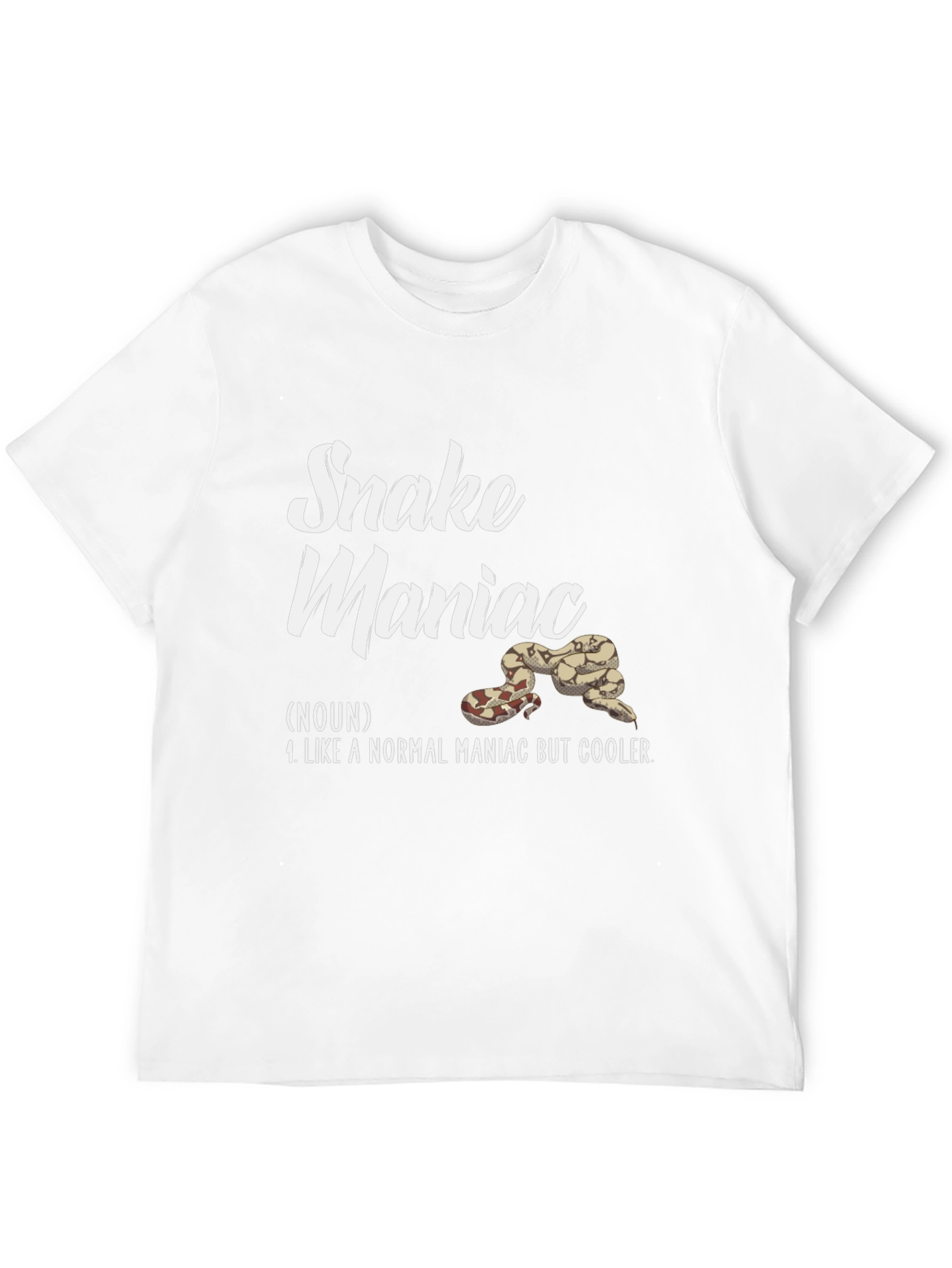 Snake Maniac Graphic T-Shirt - Cool Reptile Lover Tee