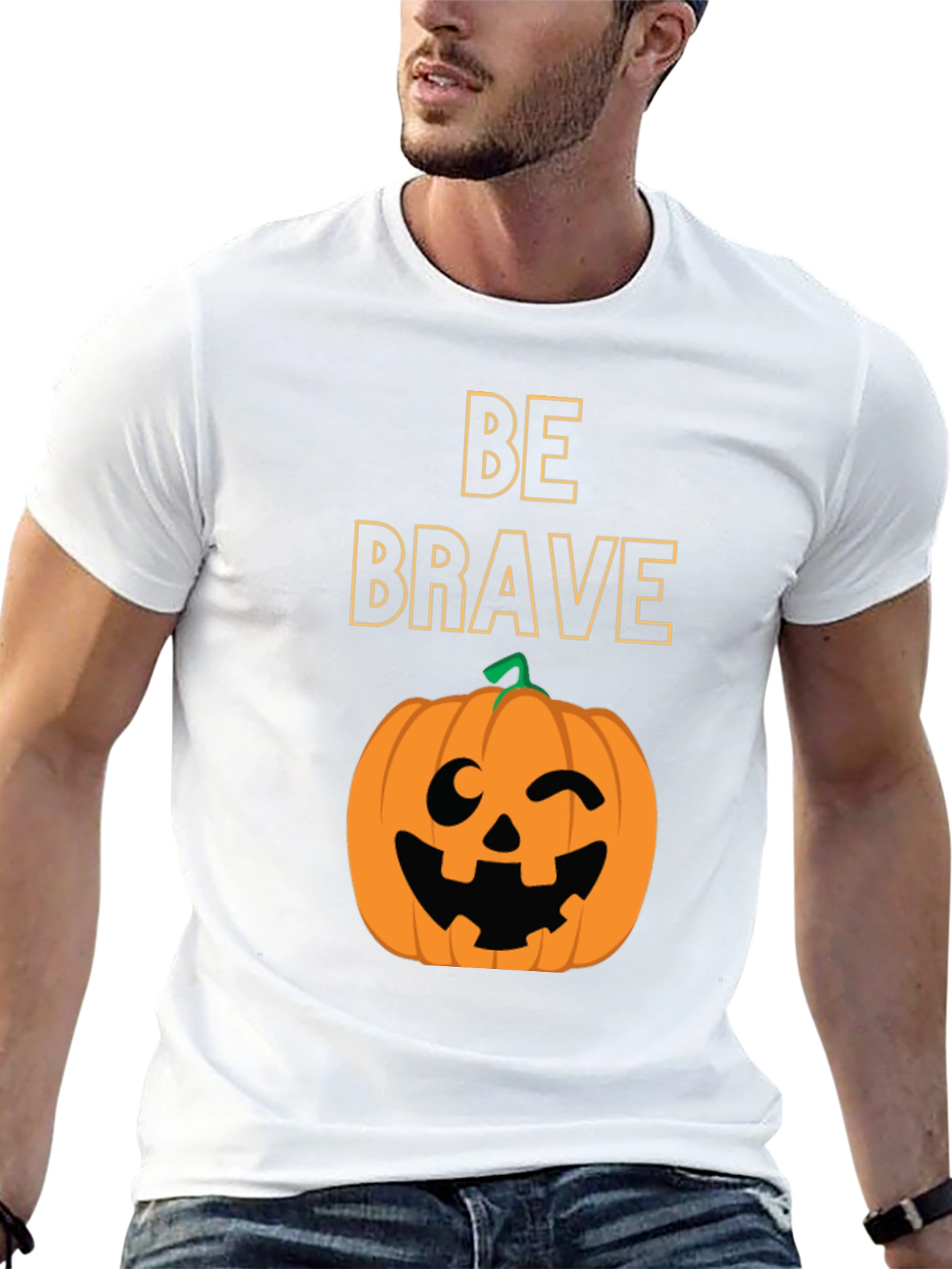 Be Brave Halloween Pumpkin T-Shirt
