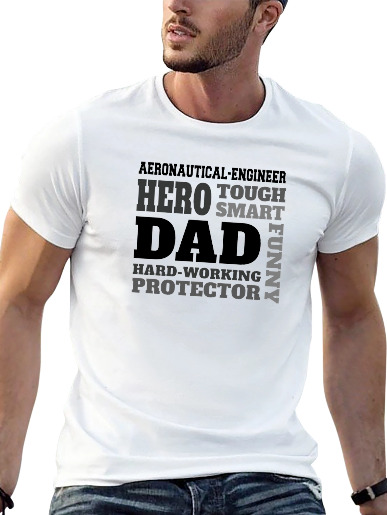 Aeronautical Engineer Dad Hero T-Shirt
