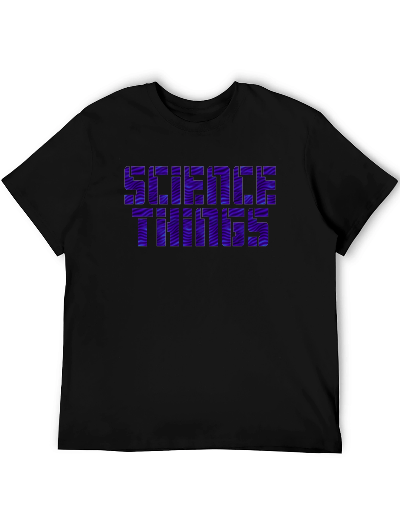 Science Things Graphic Tee - Black Casual T-Shirt