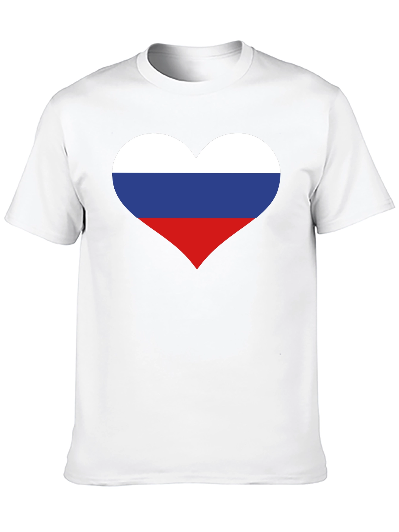 Russian Flag Heart Graphic Tee