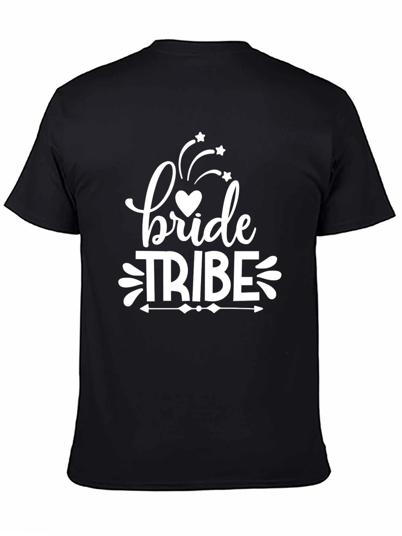 Bride Tribe Graphic Tee - Black Crew Neck