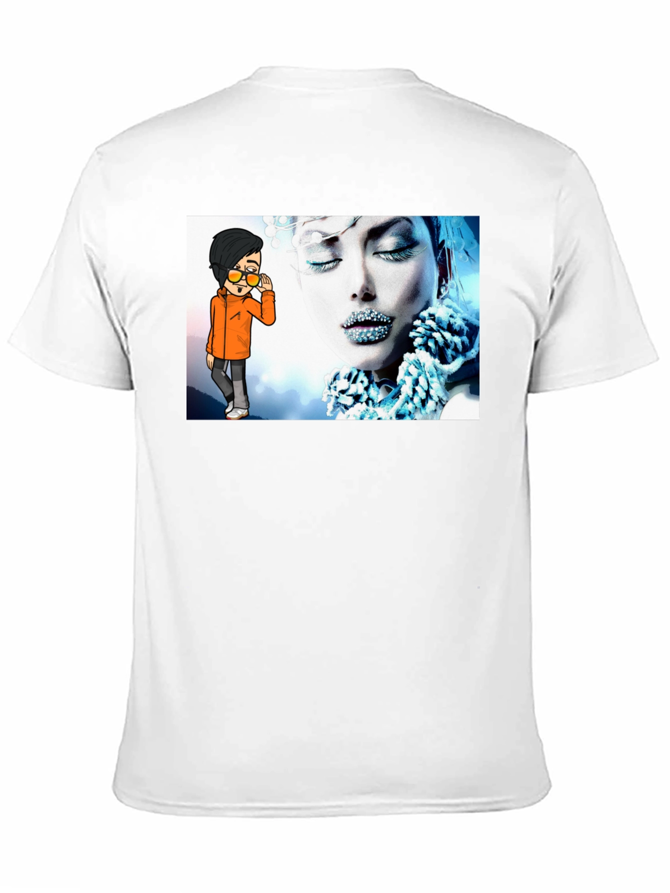 Unique Graphic Print Black T-Shirt