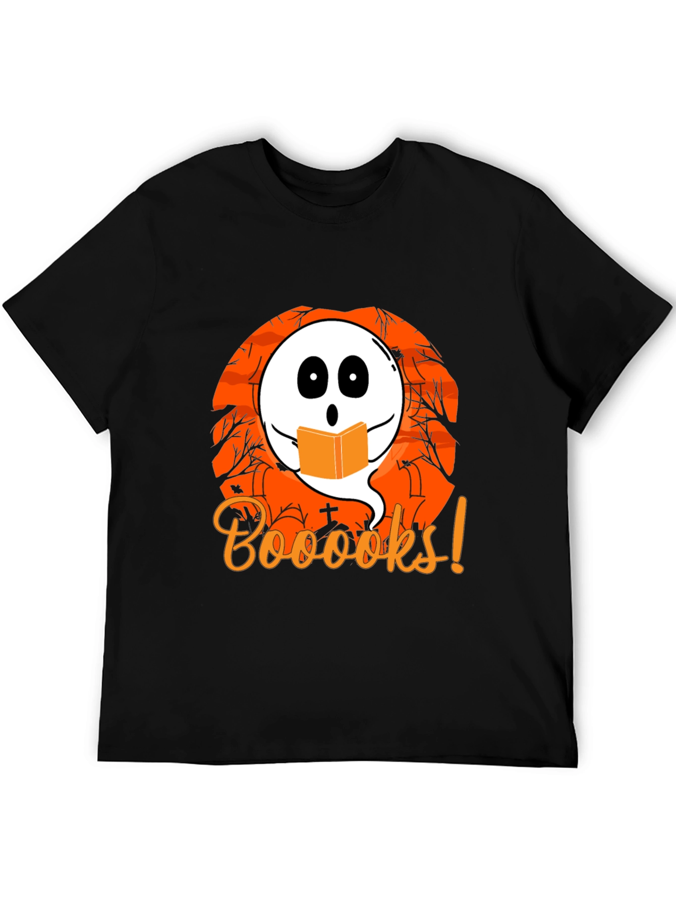 Boooks! Halloween Ghost Reading T-Shirt