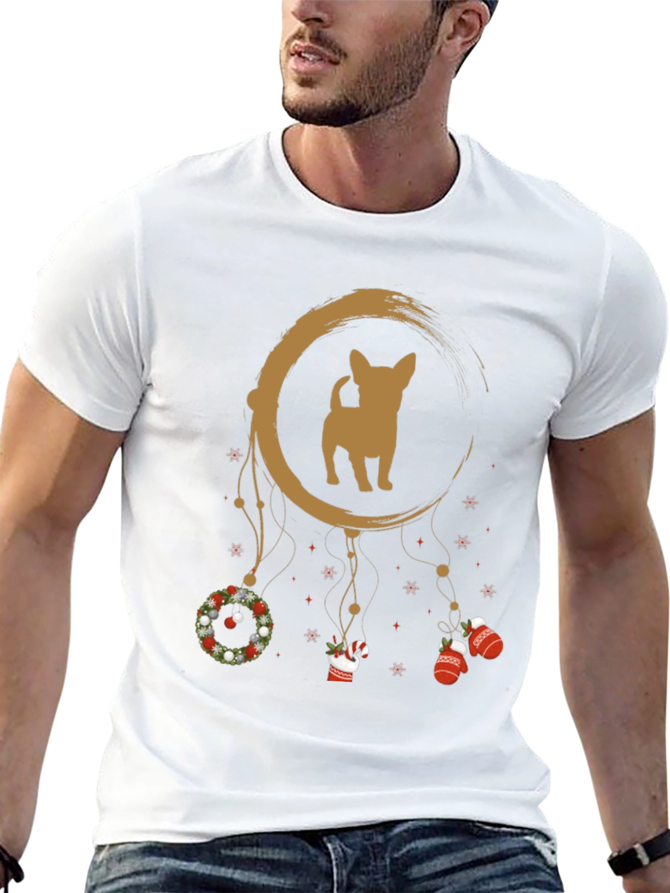 Chihuahua Christmas Dream Catcher Graphic Tee