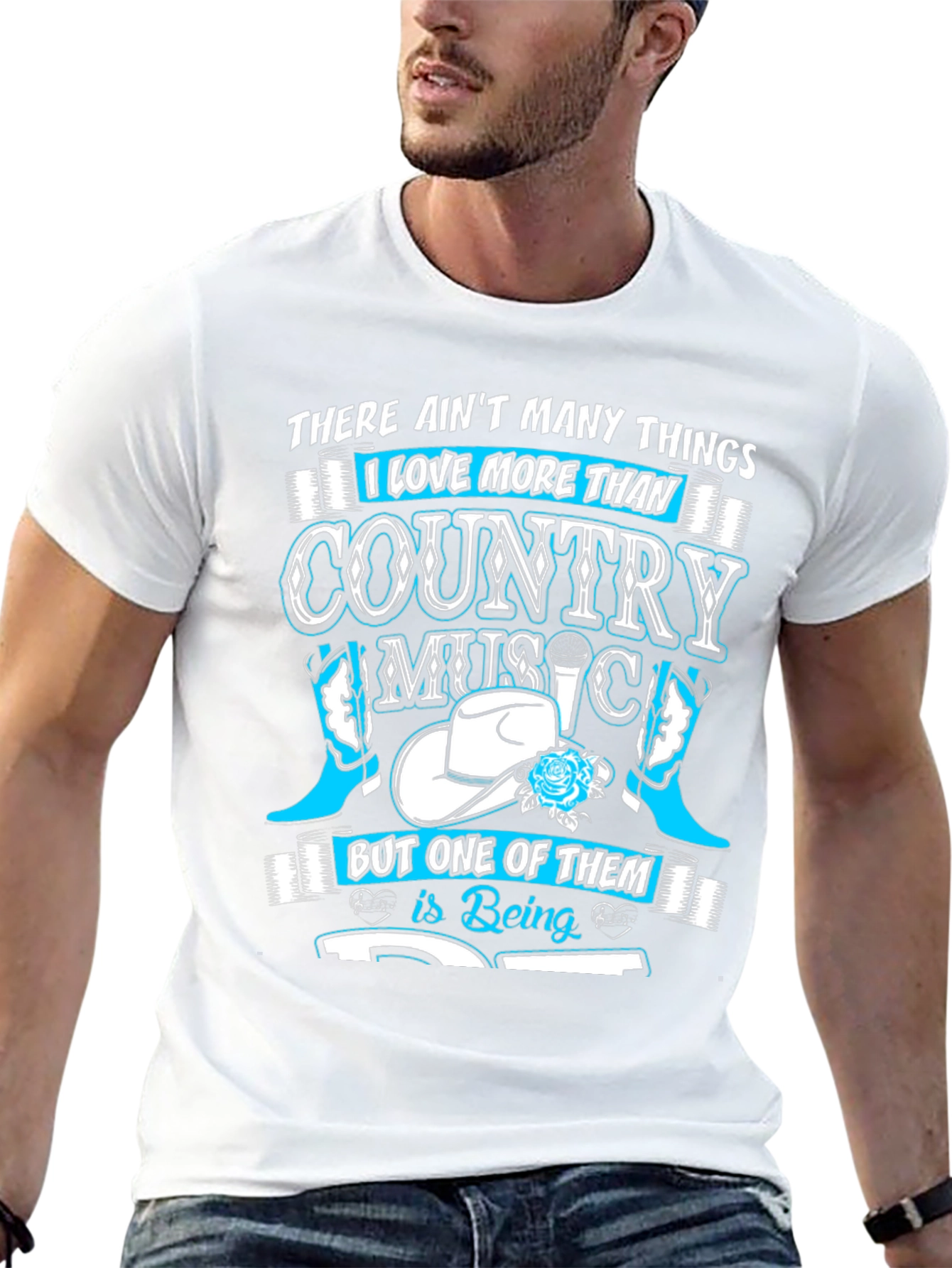 Country Music Lover Black T-Shirt