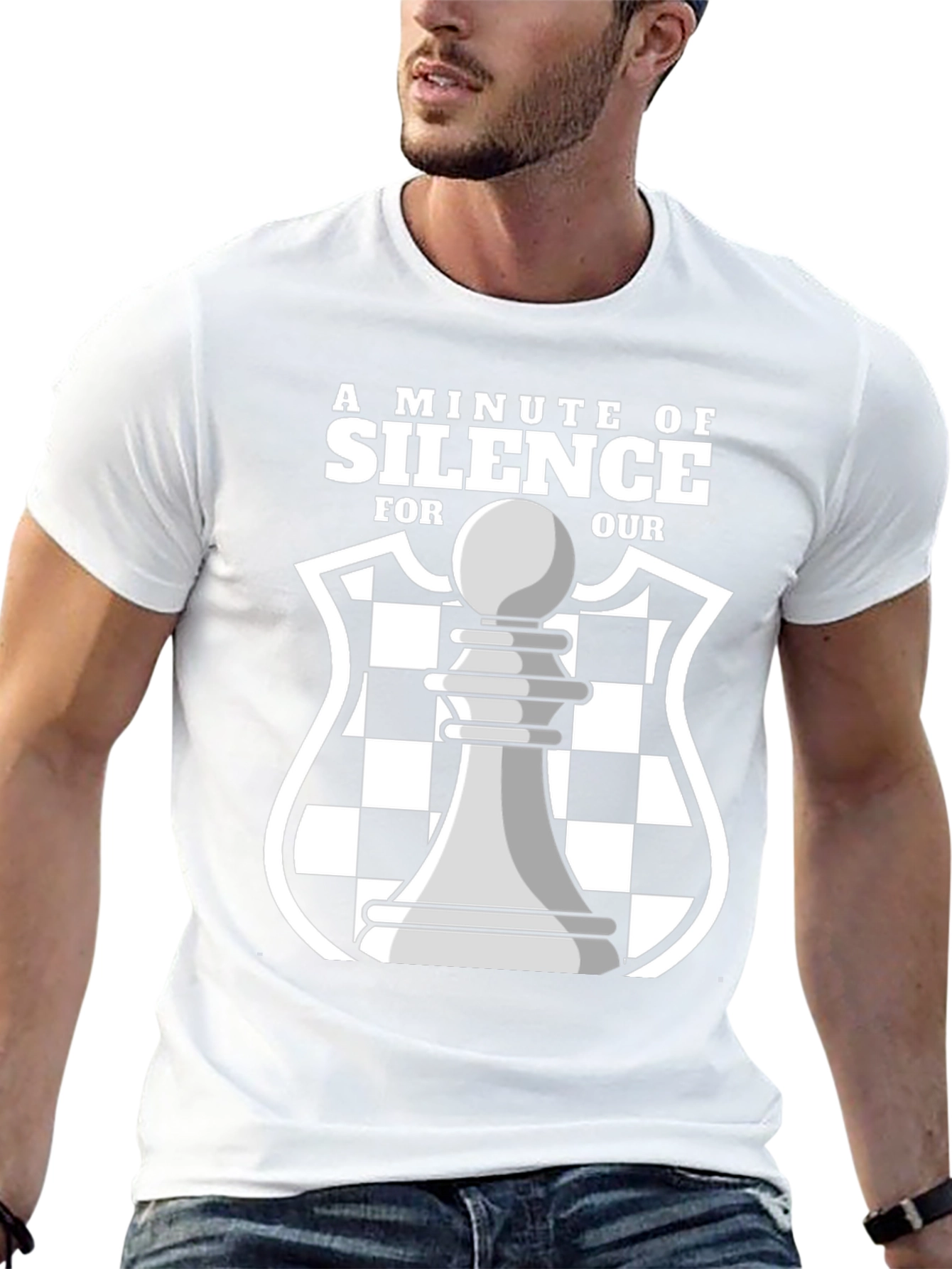 A Minute of Silence Chess Graphic T-Shirt