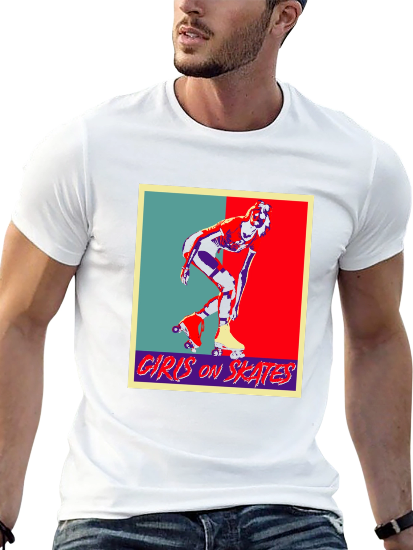 Retro Girls on Skates Graphic Tee