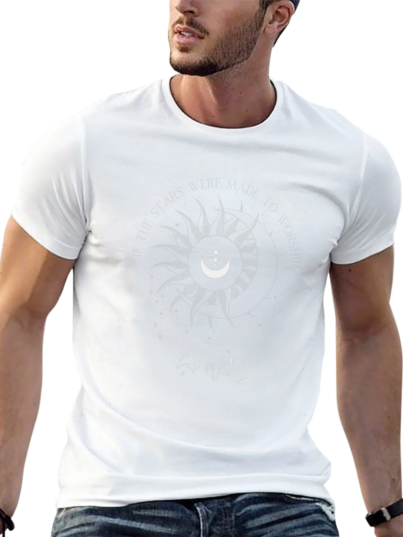 Celestial Worship Graphic Tee - Black