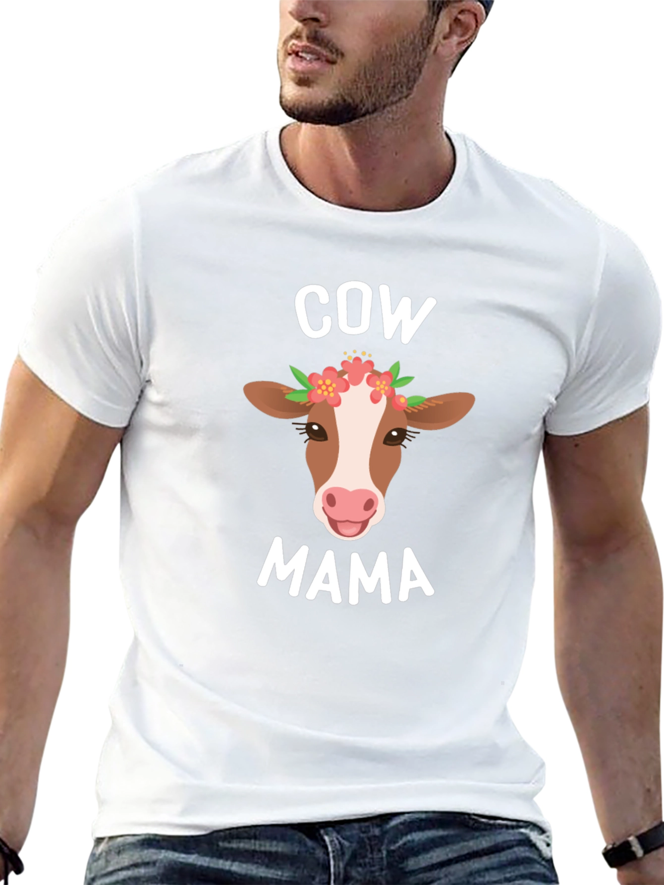Cow Mama T-Shirt - Cute Farm Animal Tee