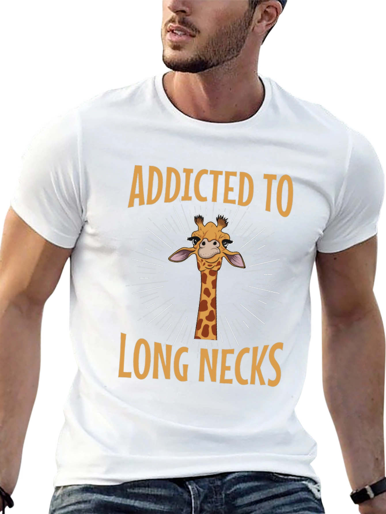 Addicted to Long Necks Giraffe T-Shirt