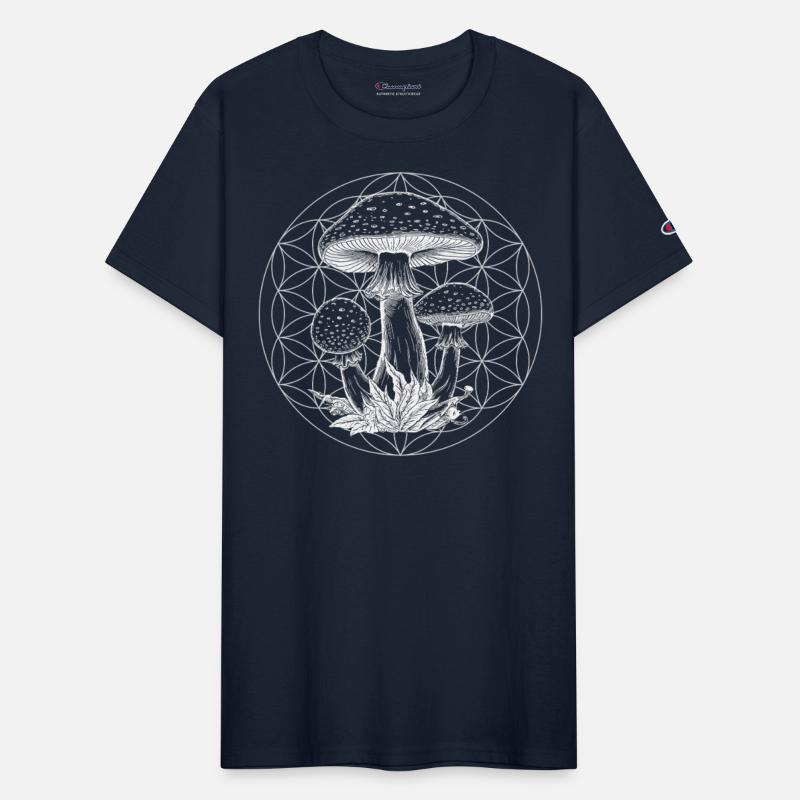 Amanita & Flower of Life | Mystical Nature Art