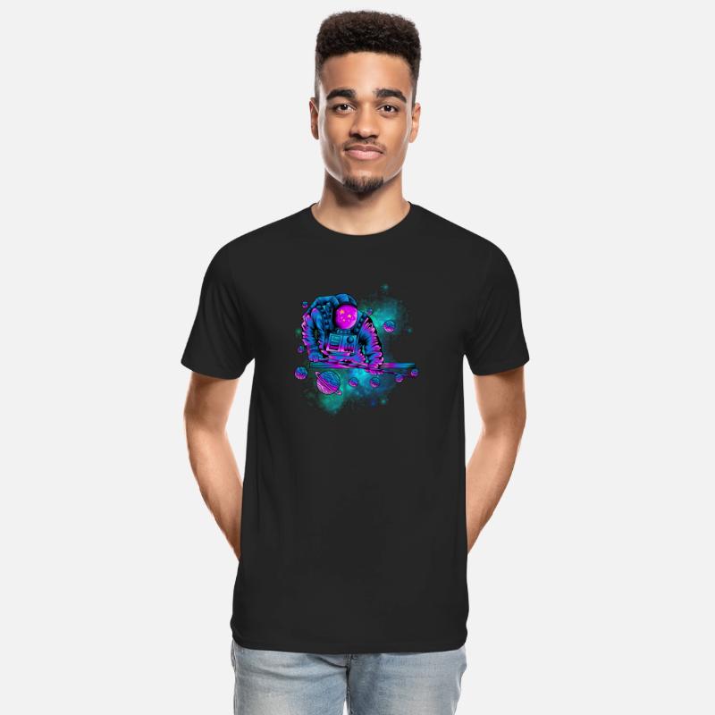An astronaut playing in space cool design