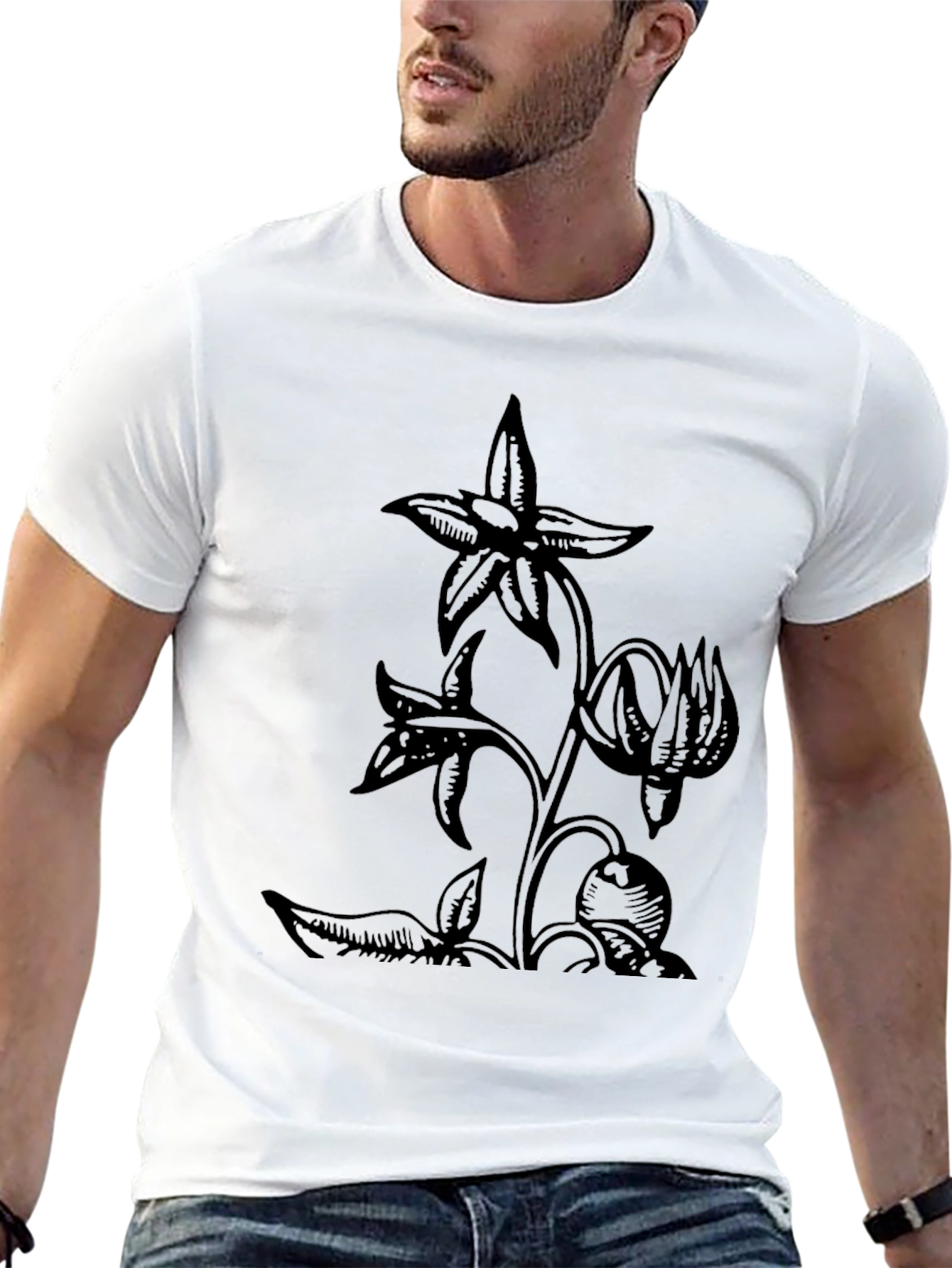 Botanical Black T-Shirt