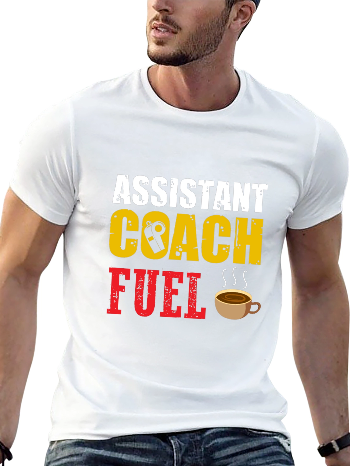 Assistant Coach Fuel T-Shirt - Black Cotton Blend Tee
