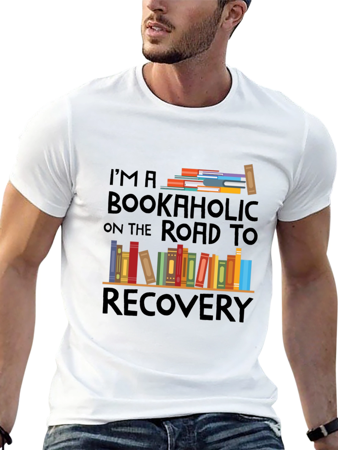 Bookaholic Road To Recovery T-Shirt - Reader Tee