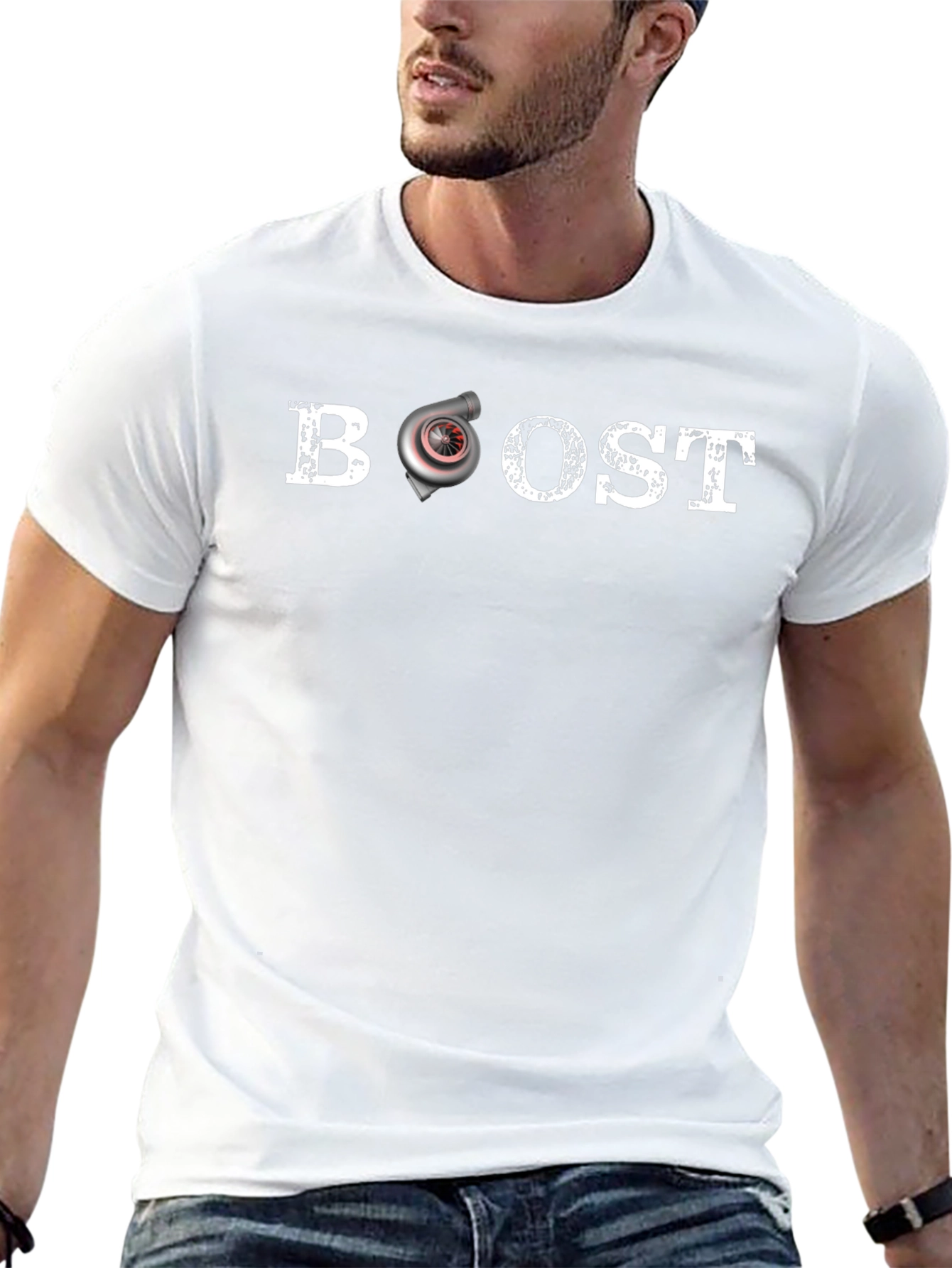 Boost Turbocharged Mens Black T-Shirt