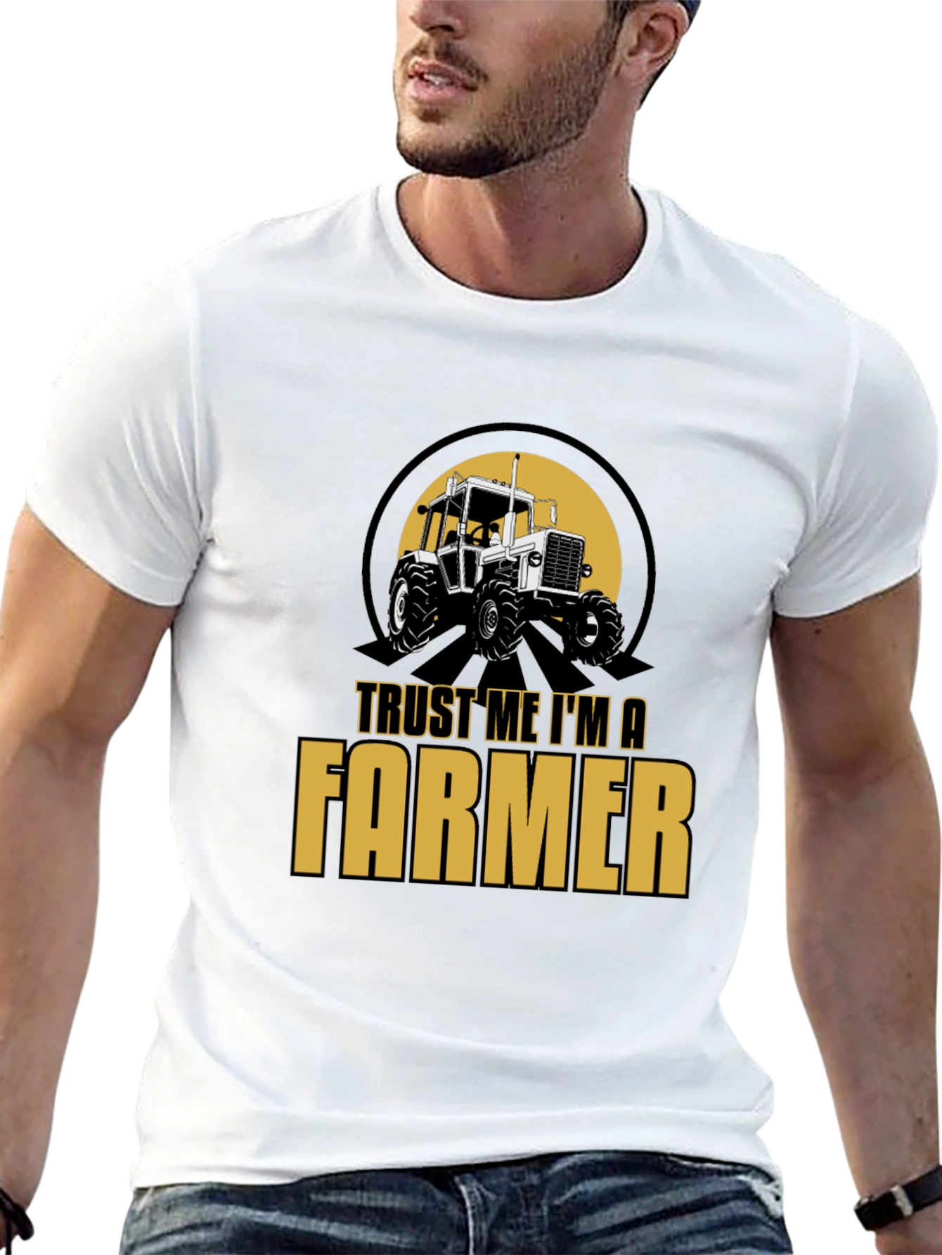 Trust Me Im A Farmer T-Shirt - Black