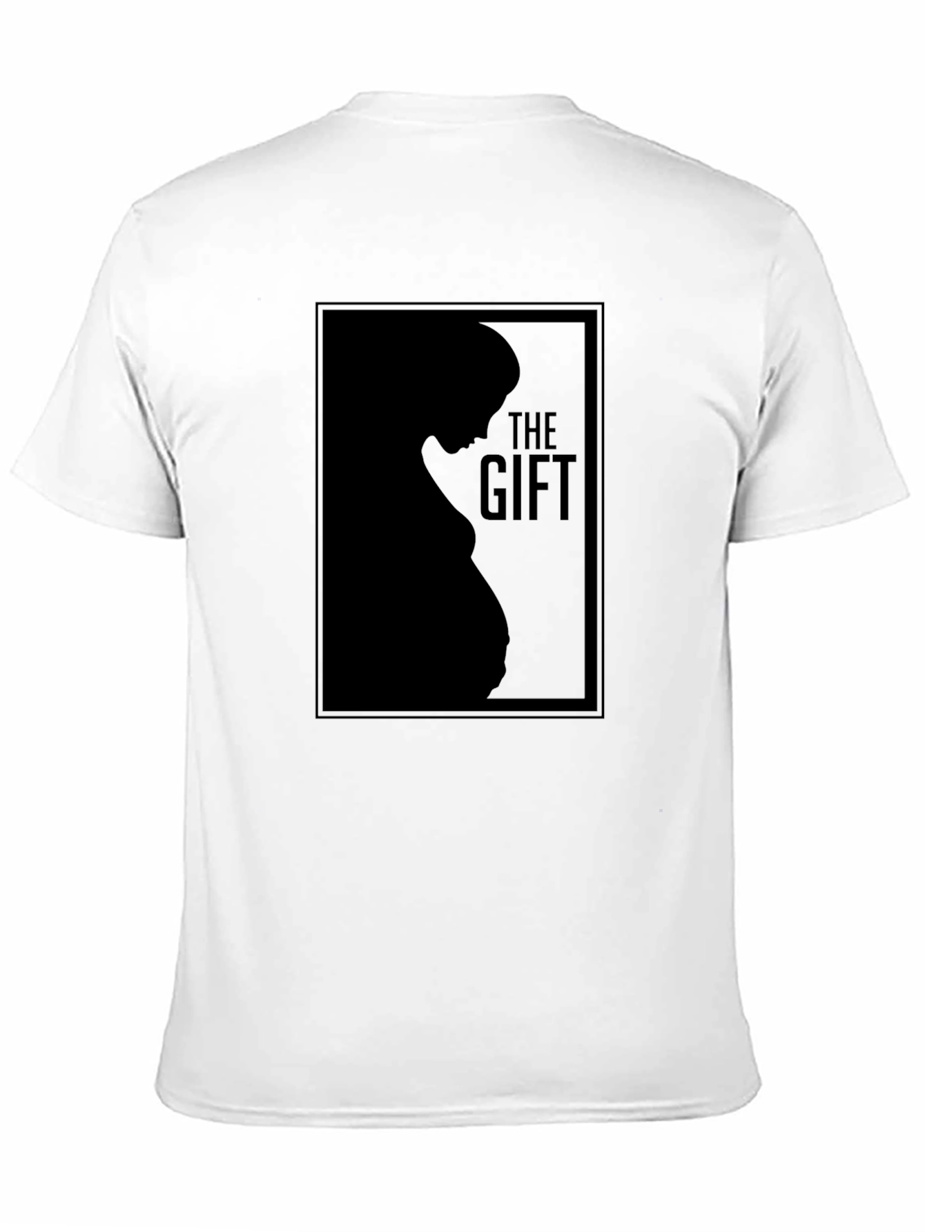 The Gift Pregnancy Silhouette T-Shirt - Black