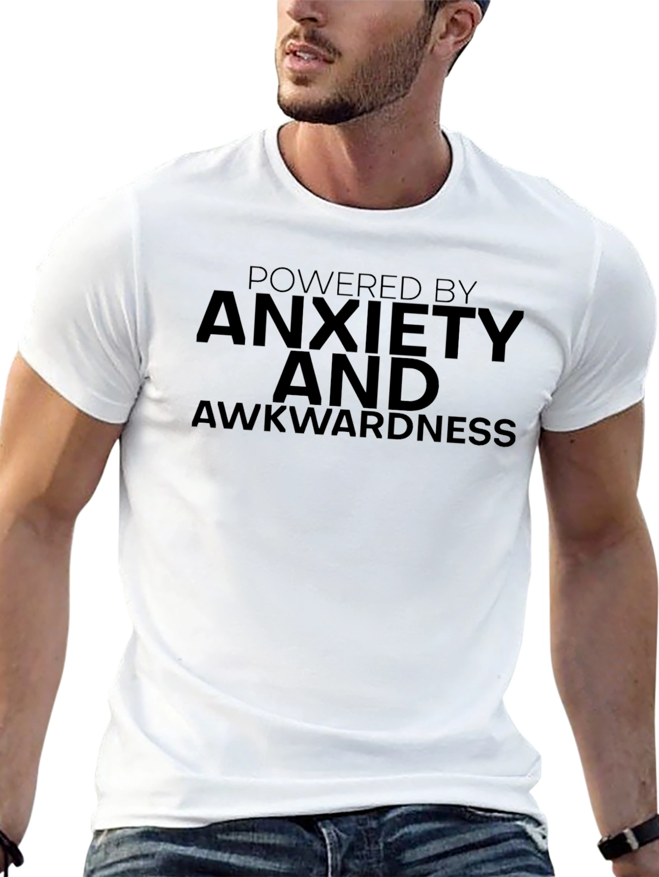 Anxiety & Awkwardness Graphic Tee - Funny Slogan Shirt