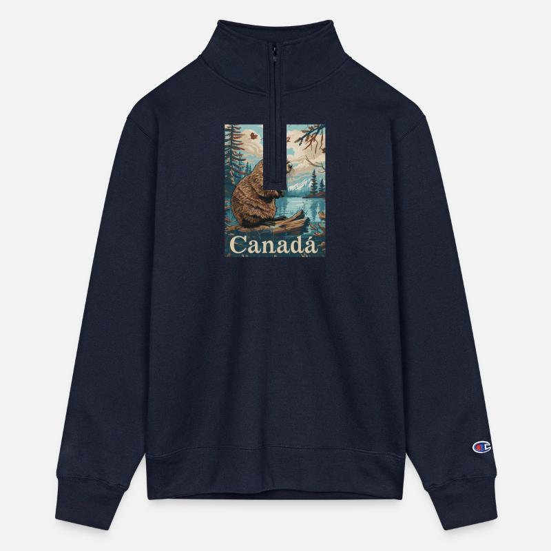 Canada Beaver Wilderness Scene with Stunning