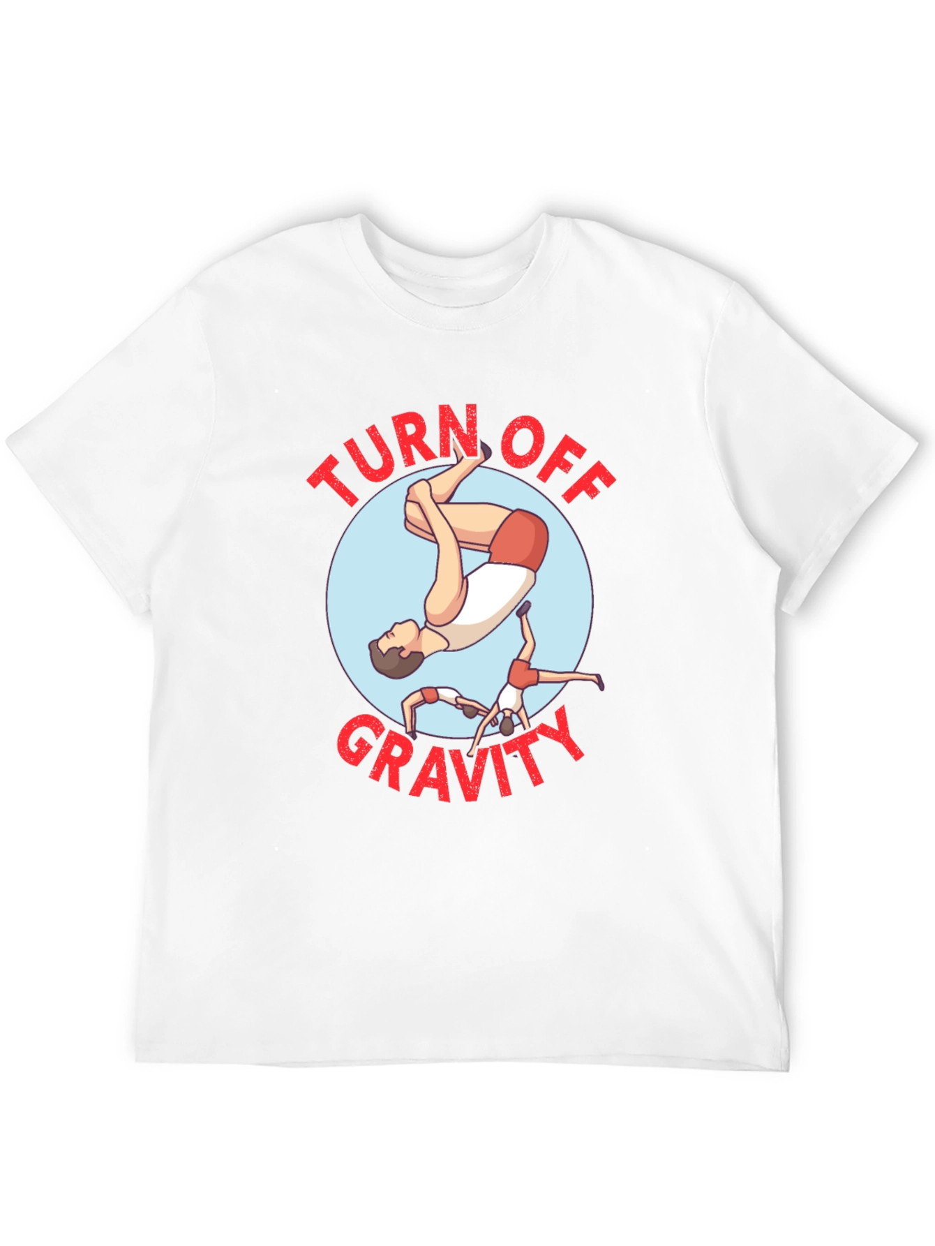 Turn Off Gravity Black Graphic T-Shirt