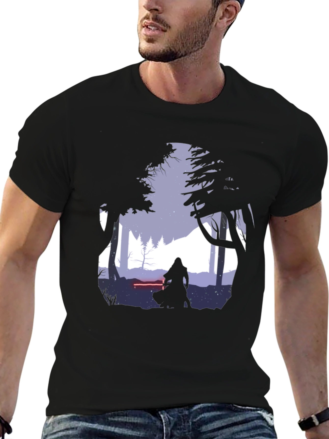 Silhouette Warrior Graphic T-Shirt