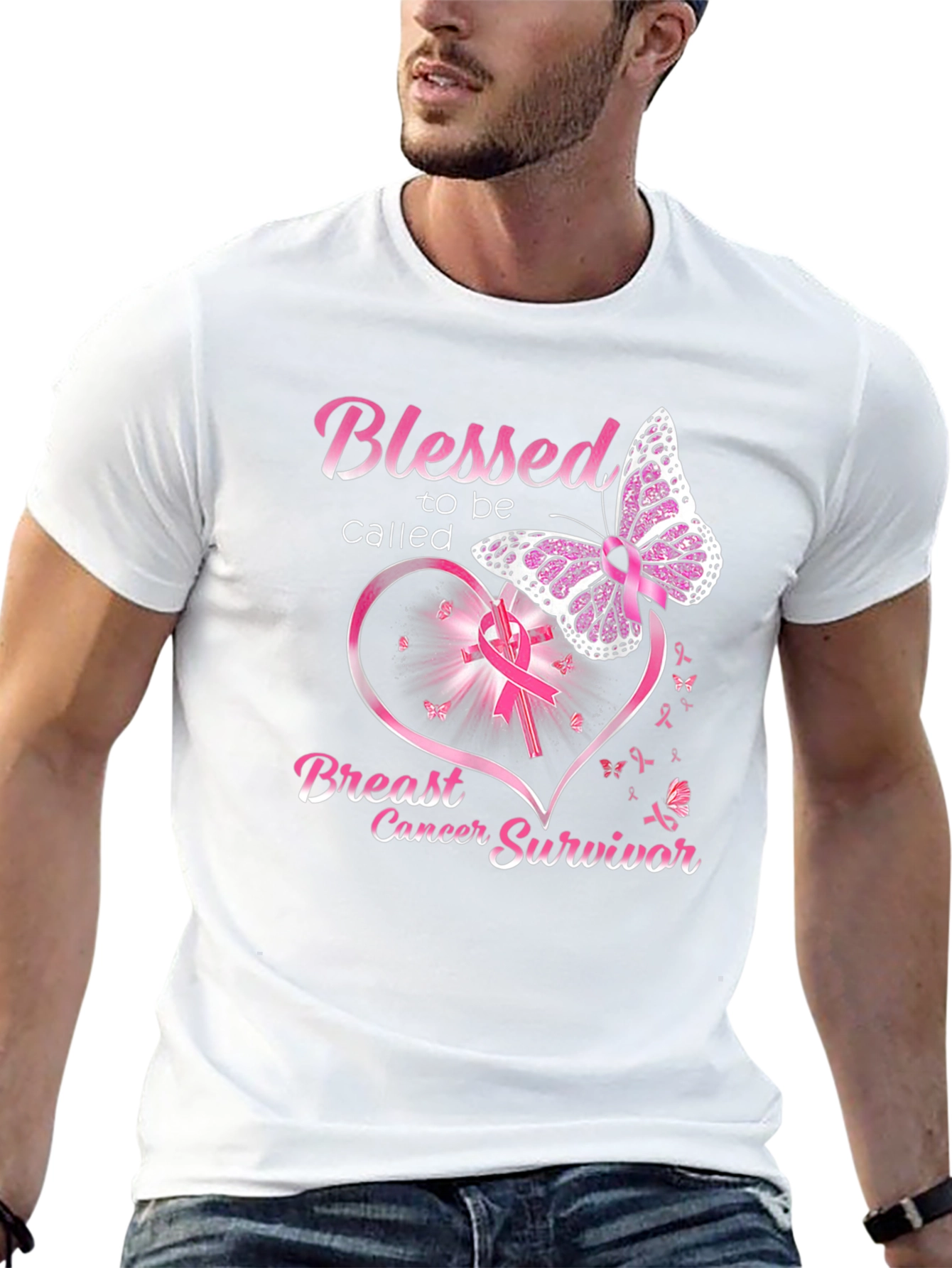 Breast Cancer Survivor Butterfly T-Shirt