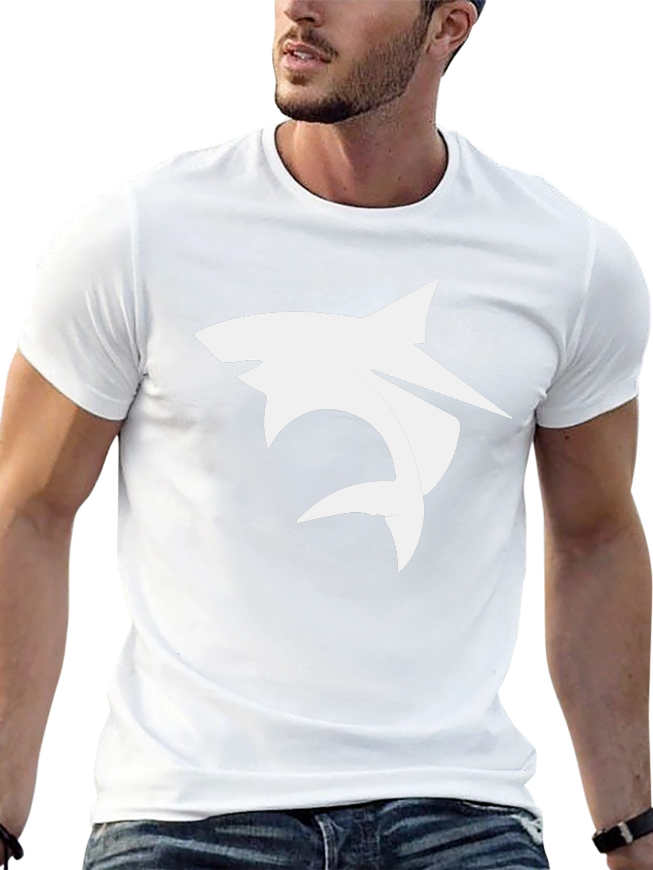 Shark Graphic Black T-Shirt - Bold & Stylish