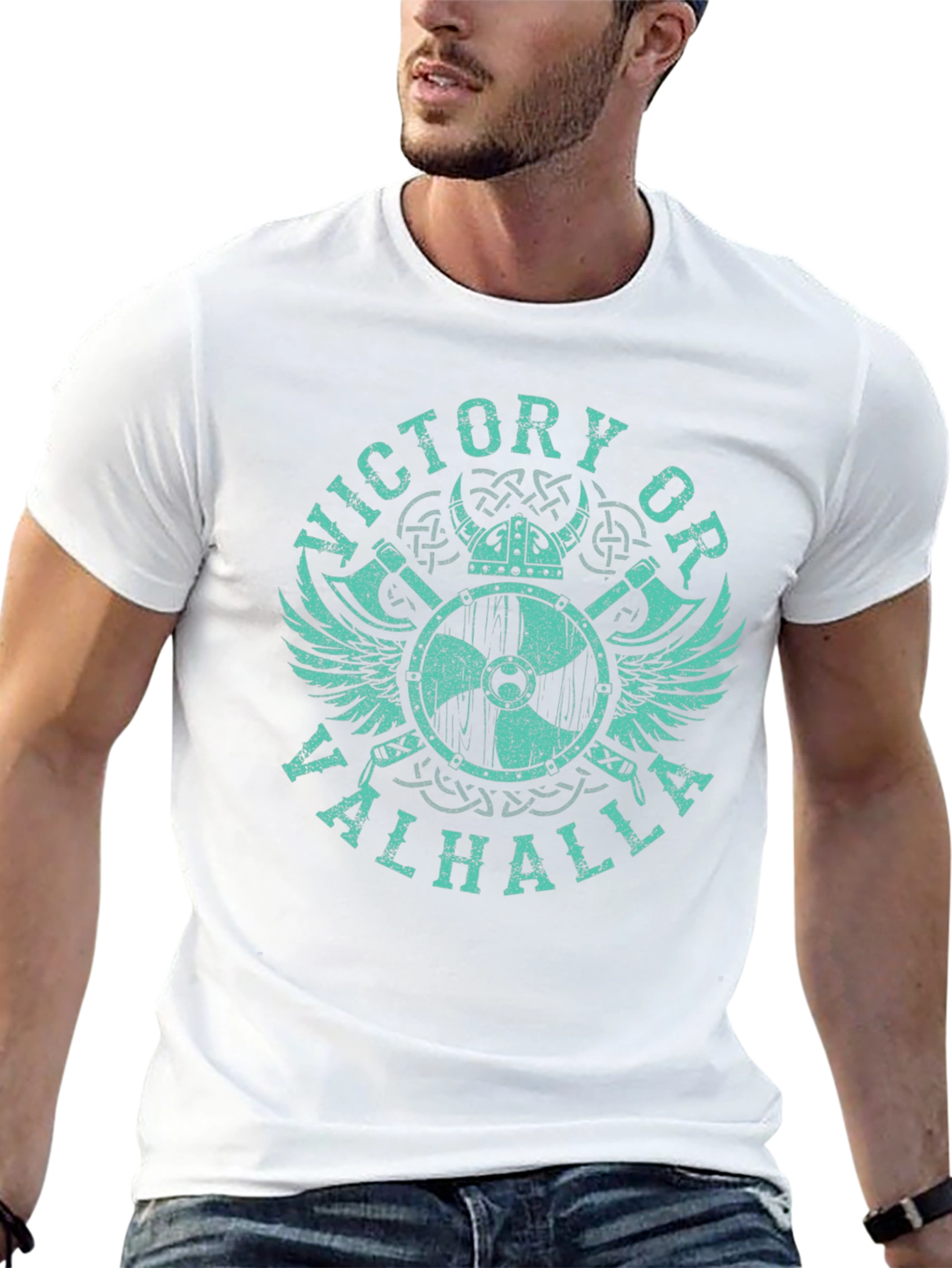 Victory or Valhalla Viking T-Shirt