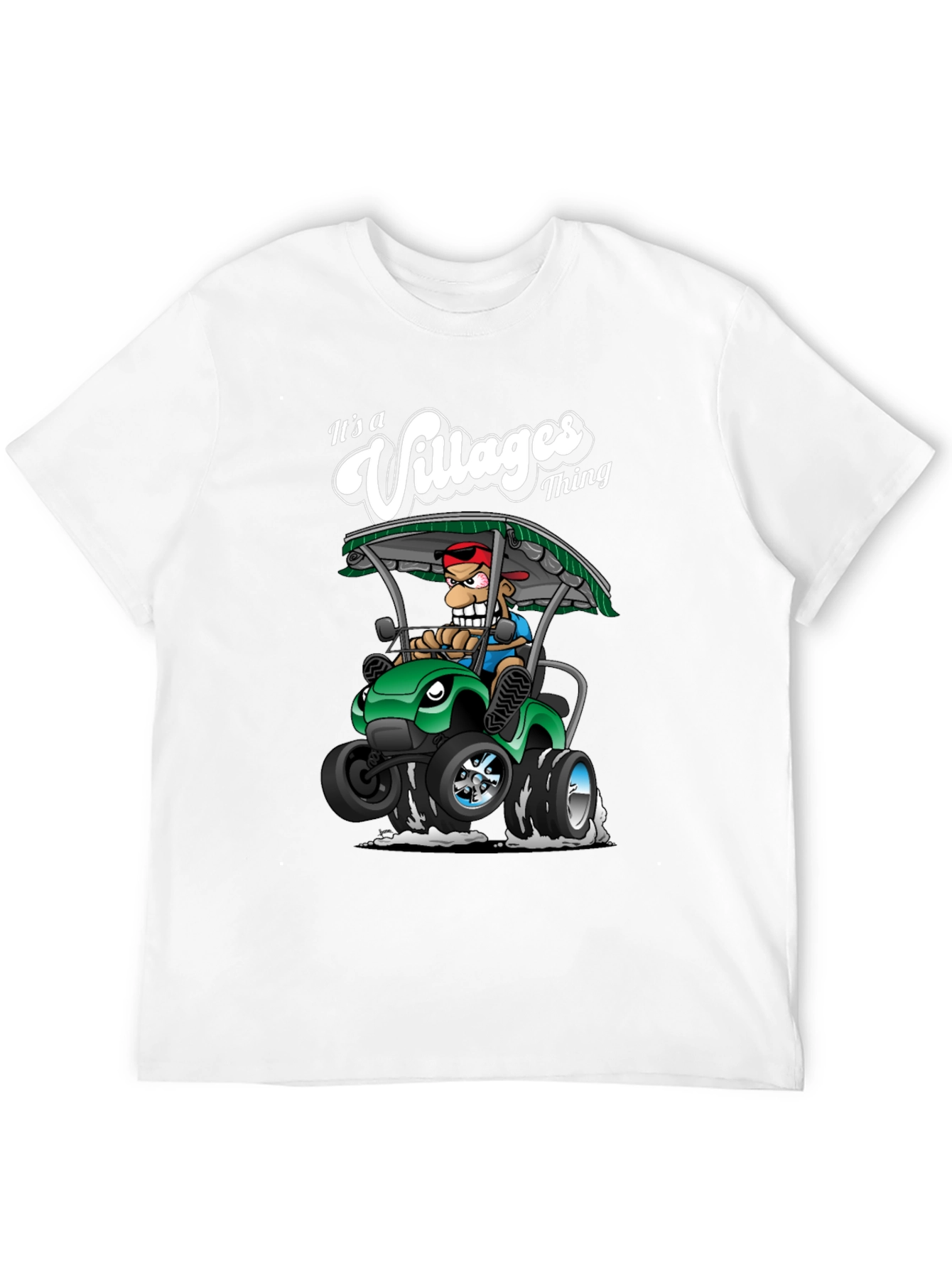 Villages Thing Graphic T-Shirt: Fun Golf Cart Design