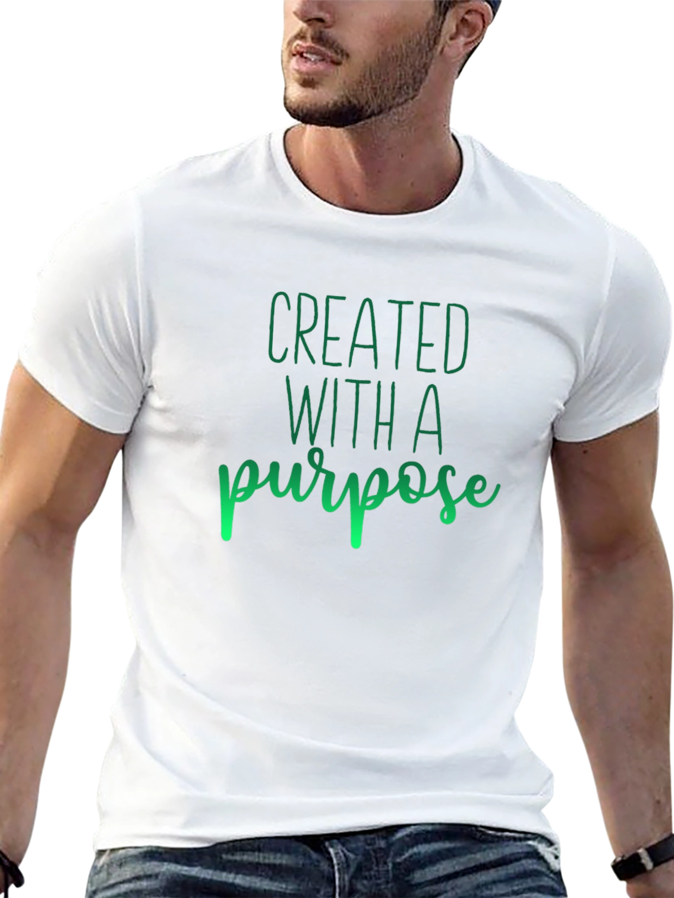 Created with a Purpose Tee - Trendy Christian Apparel