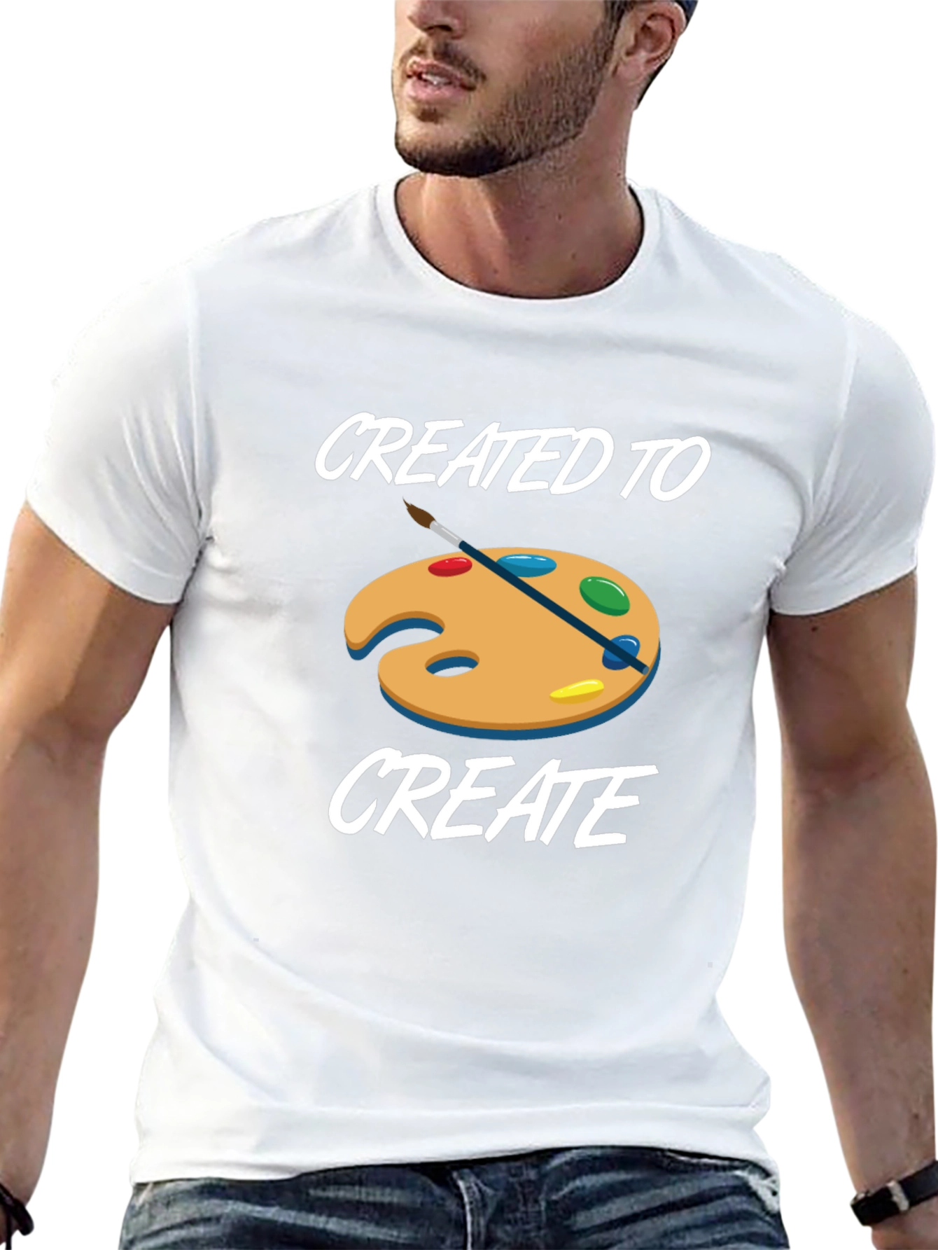 Created to Create T-Shirt - Artist Palette Design