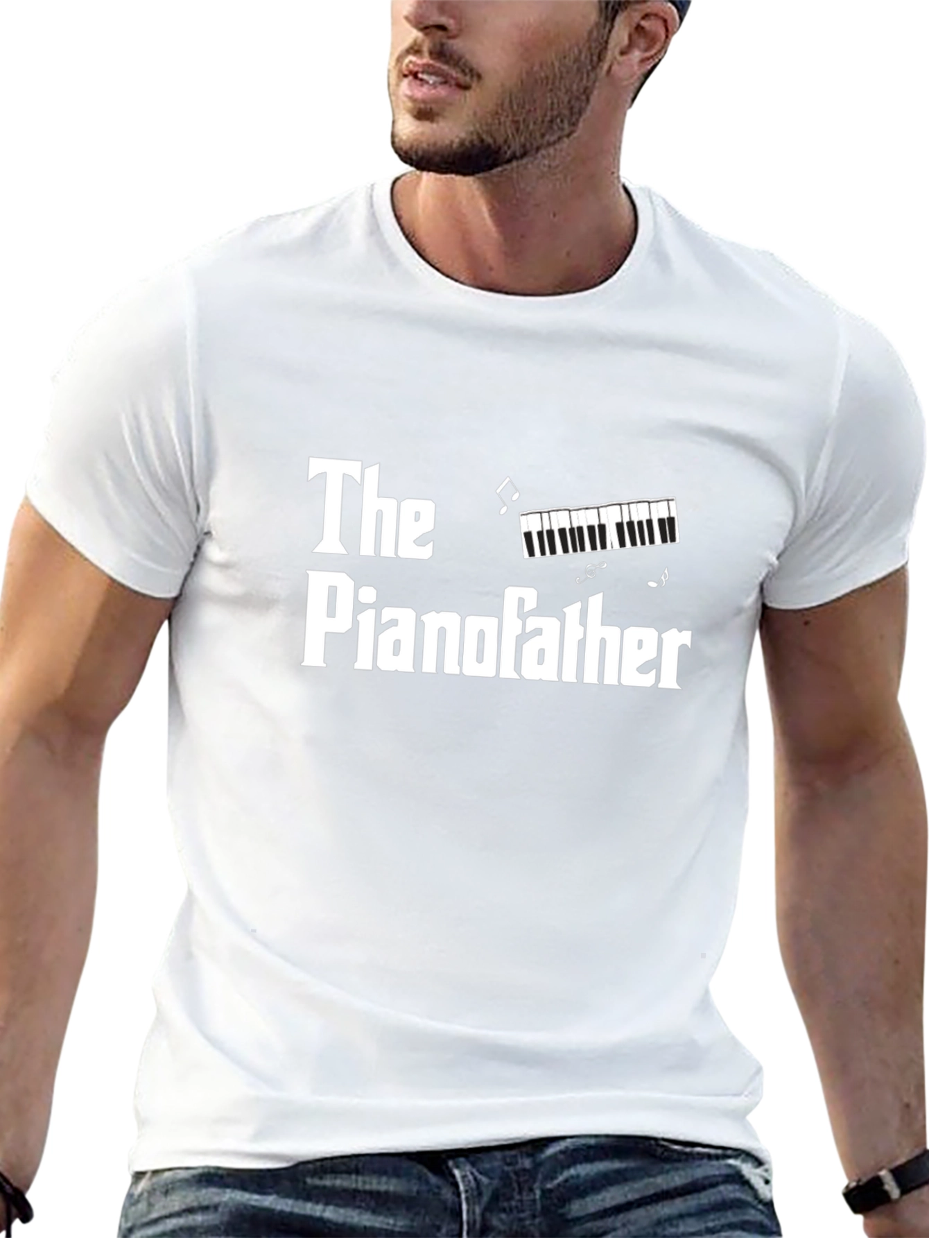 The Pianofather Funny Graphic T-Shirt