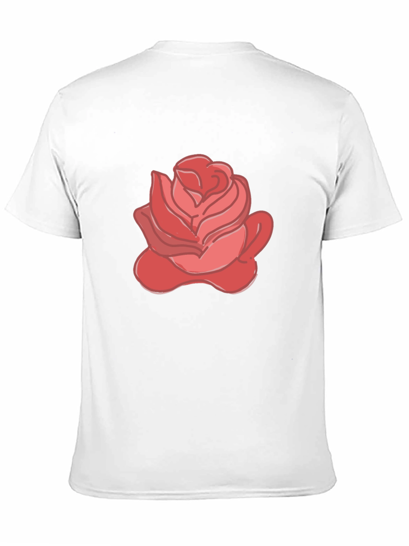 Rose Graphic Black Tee