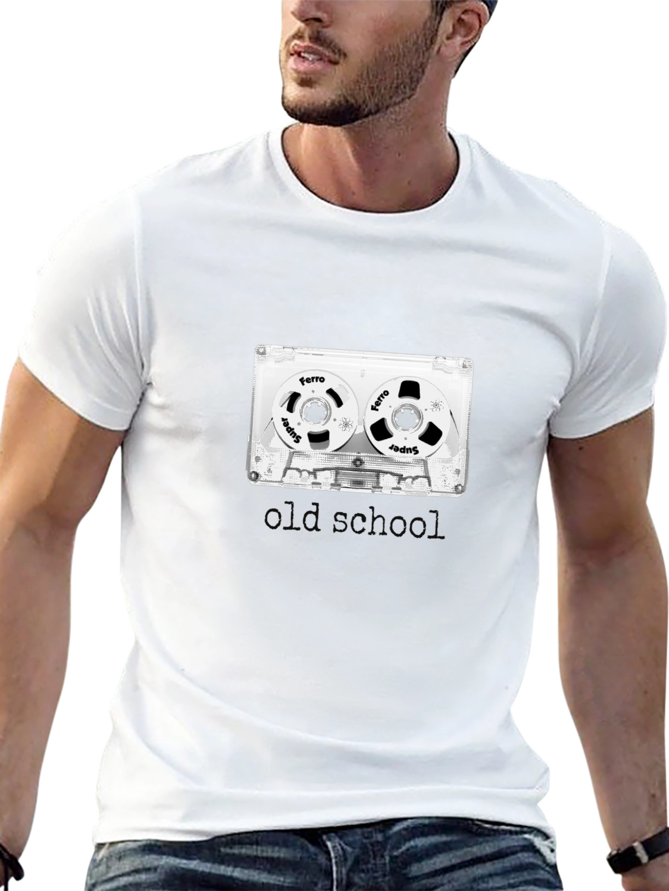 Retro Cassette Tape Graphic T-Shirt - Old School Cool